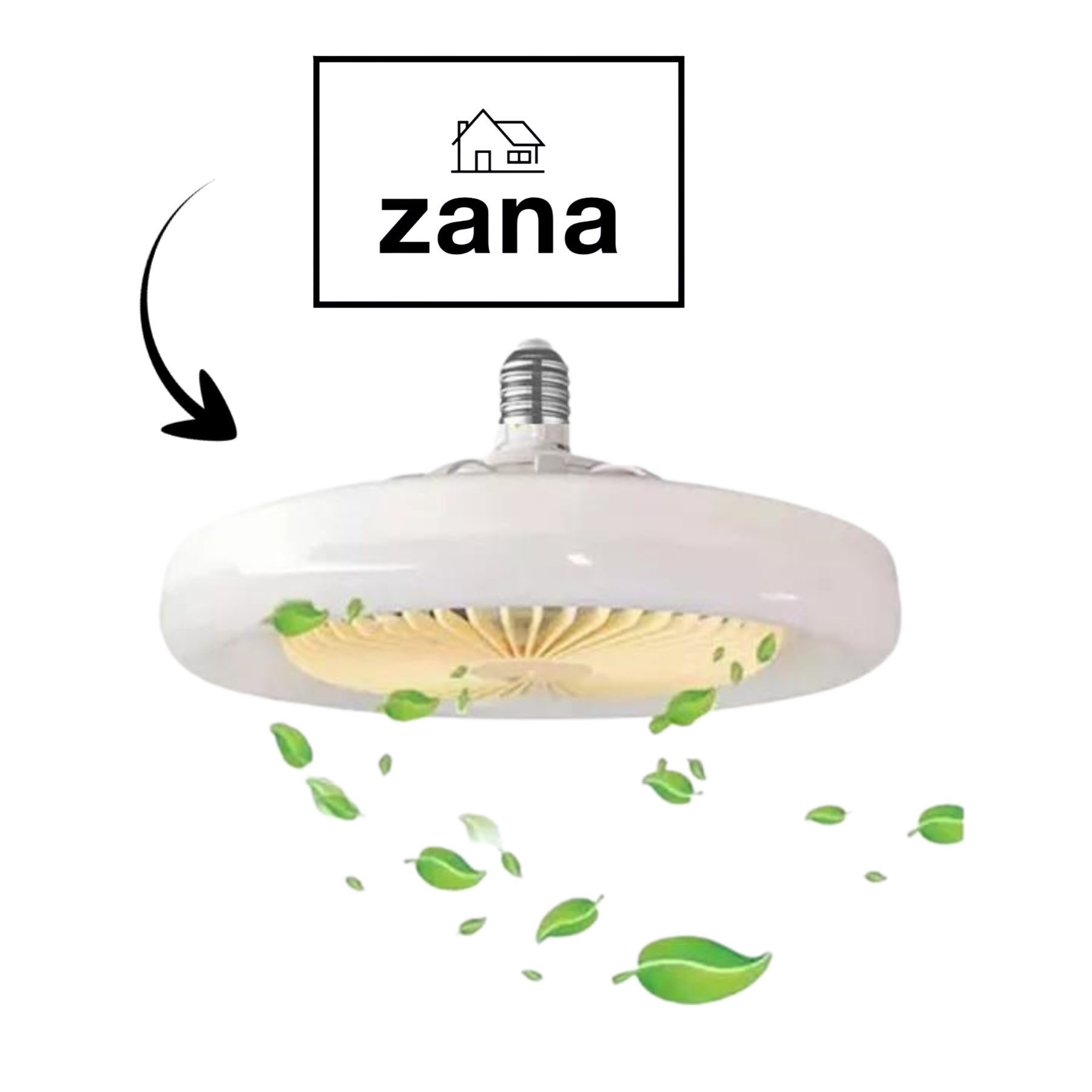 ventilador lâmpada Zana Pro Max